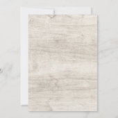 Eenvoudige rustieke bruiloft White Wood & Waterver Kaart (Achterkant)