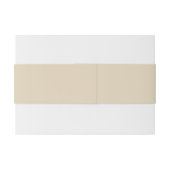 Eenvoudige rustieke crème met namen en datum uitnodigingen wikkel (Achterkant Voorbeeld)