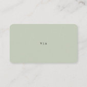 Eenvoudige Rustieke Groene Eucalyptus Huwelijksrei Informatiekaartje (Achterkant)