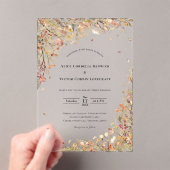 Eenvoudige rustieke herfst bruiloft acryl uitnodigingen (Insitu (Draagbaar))