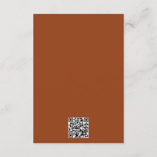 Eenvoudige rustieke Koe schedel Details Behuizing Informatiekaartje (Achterkant)