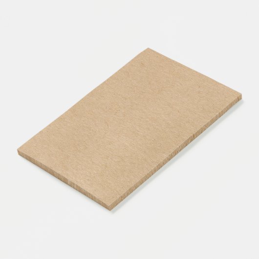 Eenvoudige Rustieke Kraft Boho Post-it® Notes (Schuin)