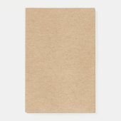 Eenvoudige Rustieke Kraft Boho Post-it® Notes (Voorkant)