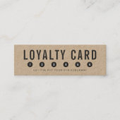 Eenvoudige rustieke Kraft Loyalty Kaart (Voorkant)