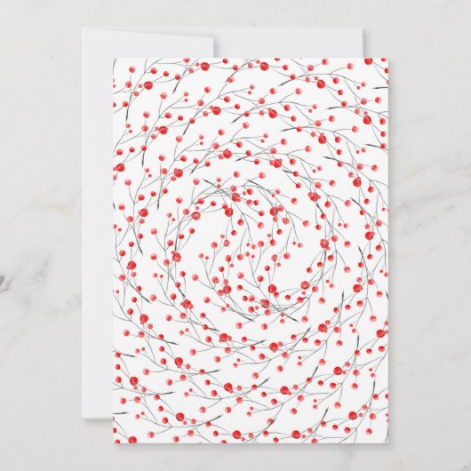 Eenvoudige rustieke landelijke vakantie bruiloft u kaart (Achterkant)