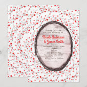 Eenvoudige rustieke landelijke vakantie bruiloft u kaart (Voorkant / Achterkant)