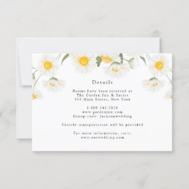 Eenvoudige Rustieke Madeliefjes Bloemen Details Ka Kaart