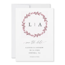 Eenvoudige Rustieke Mauve Moderne Groene Save The 