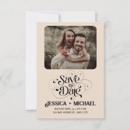 Eenvoudige Rustieke Minimale Elegante Echte Bruilo Save The Date