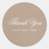 Eenvoudige rustieke modern dank u Sticker (Voorkant)
