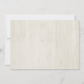 Eenvoudige rustieke sprookjeslichten op licht hout bedankkaart (Achterkant)