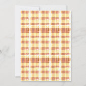 Eenvoudige rustieke Thanksgiving Ontbijt uitnodige Kaart (Achterkant)