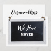 Eenvoudige Rustieke We Zijn Verhuisd Nieuw Adres U Aankondiging (Voorkant / Achterkant)