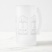 Eenvoudige Rustige House Modern Elegant Home Bar B Matglas Bierpul (Voorkant rechts)