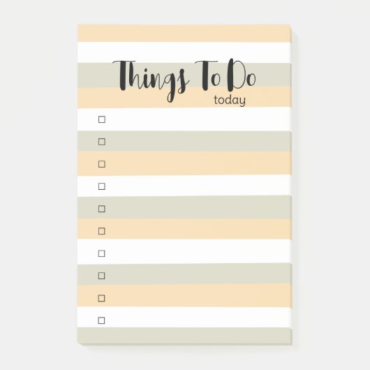 Eenvoudige rustige kleur om te doen lijst post-it® notes (Voorkant)
