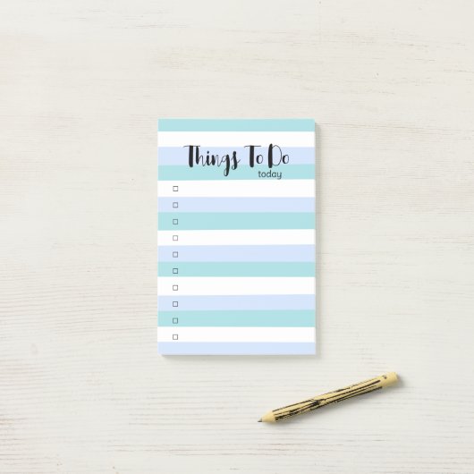 Eenvoudige rustige kleur om te doen lijst post-it® notes (Op bureau)