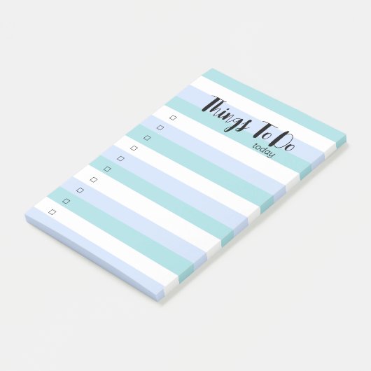 Eenvoudige rustige kleur om te doen lijst post-it® notes (Schuin)