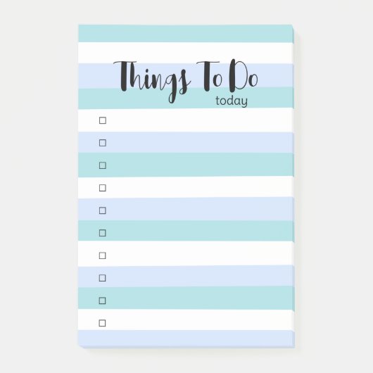 Eenvoudige rustige kleur om te doen lijst post-it® notes (Voorkant)