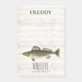 Eenvoudige Rustige Natuur van hout Fisherman Walle Post-it® Notes (Voorkant)