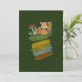 EENVOUDIGE RUSTISCHE BOSBOUWDIERTHEMA  SAVE THE DATE (Staand voorkant)