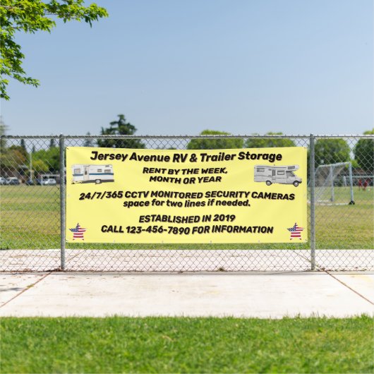 Eenvoudige RV- en traileropslag aanpassen Spandoek (Insitu)