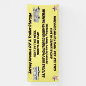 Eenvoudige RV- en traileropslag aanpassen Spandoek (Verticaal)