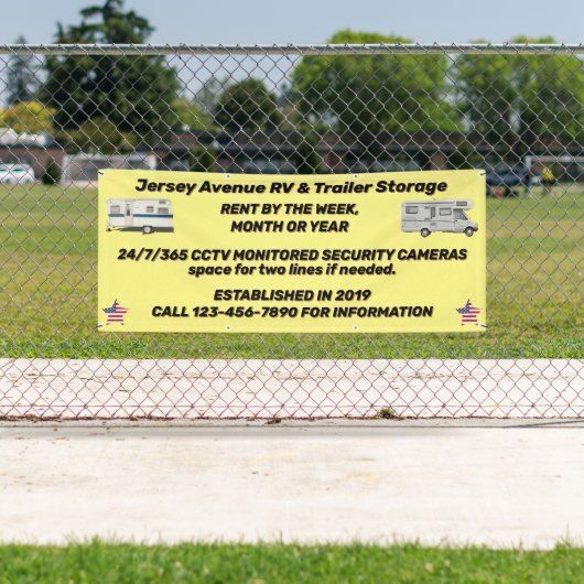 Eenvoudige RV- en traileropslag aanpassen Spandoek (Insitu)