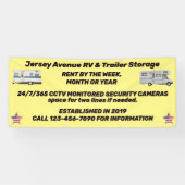 Eenvoudige RV- en traileropslag aanpassen Spandoek (Horizontaal)