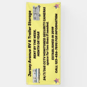 Eenvoudige RV- en traileropslag aanpassen Spandoek (Verticaal)