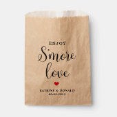 Eenvoudige S-more Love Wedding Favor Bag Bedankzakje (Voorkant)