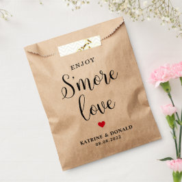 Eenvoudige S-more Love Wedding Favor Bag Bedankzakje