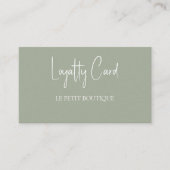 Eenvoudige Sage Customer Loyalty Kaart (Voorkant)