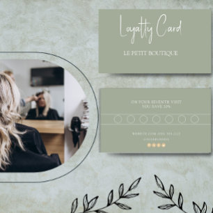 Eenvoudige Sage Customer Loyalty Kaart