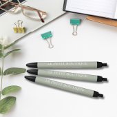 Eenvoudige Sage Green Business Promotie Zwarte Inkt Pen