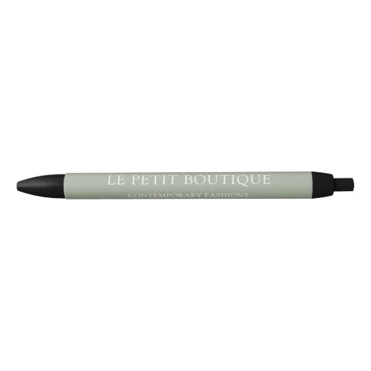 Eenvoudige Sage Green Business Promotie Zwarte Inkt Pen (Voorkant)