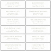 Eenvoudige Sage Green gast adresetiketten sticker (Voorkant)