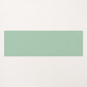 Eenvoudige Sage Groene Pastel Minimalistische Oefe Yogamat (Achterkant (horizontaal))