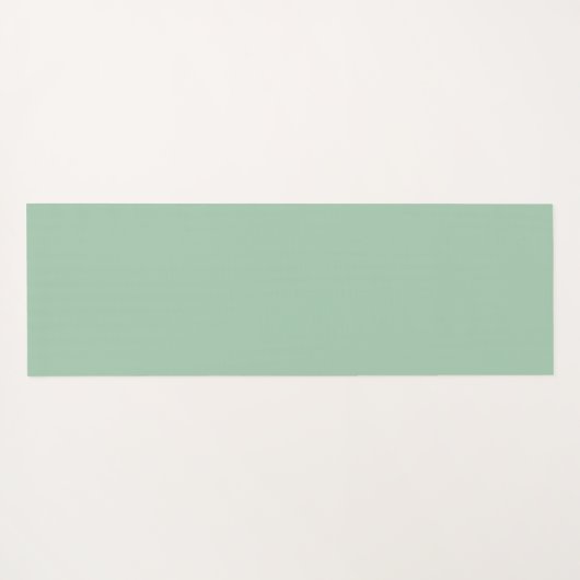 Eenvoudige Sage Groene Pastel Minimalistische Oefe Yogamat (Achterkant (horizontaal))
