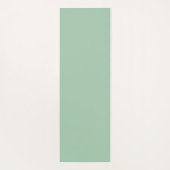Eenvoudige Sage Groene Pastel Minimalistische Oefe Yogamat (Achterkant)