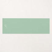 Eenvoudige Sage Groene Pastel Minimalistische Oefe Yogamat (Voorkant (horizontaal))