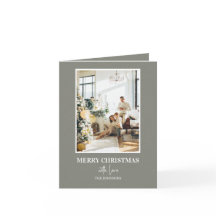Eenvoudige saliegroene kerstfoto