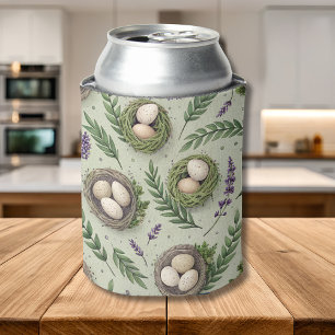 Eenvoudige Saliegroene Paaseieren Lavendel Nest Blikjeskoeler
