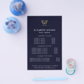 Eenvoudige Salon Service Menu Flyer (Enkel)