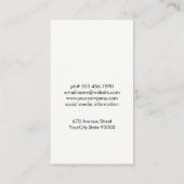 Eenvoudige salon Shears Visitekaartje (Achterkant)