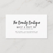 Eenvoudige Salon Volgende Afspraak Visitekaartje (Voorkant)