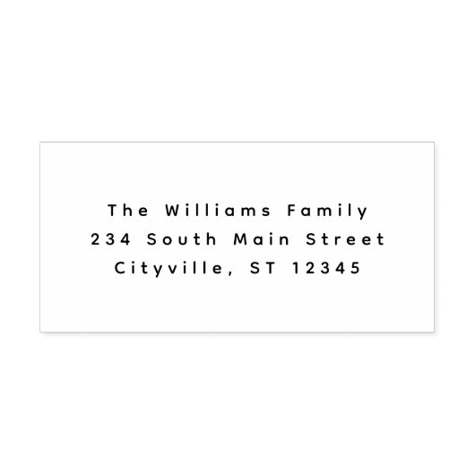 Eenvoudige San Serif Housewarming Gift Zwart Zelfinktende Stempel (Design)