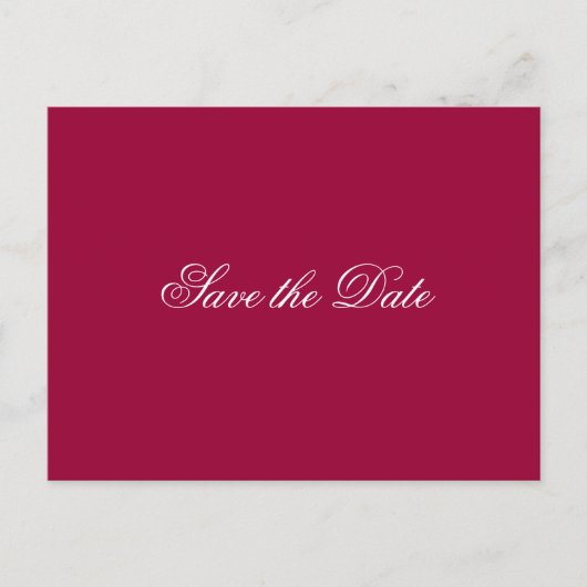 Eenvoudige Save the Date Briefkaarten (Voorkant)