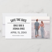eenvoudige save the date bruiloft aangepaste sjabl (Voorkant)