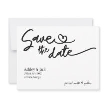 Eenvoudige 'Save the Date'-kaart