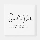 Eenvoudige Save The Date  Magneet (Voorkant)